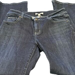 Cabi Down Flare Jeans Size 6. Back pocket detail.